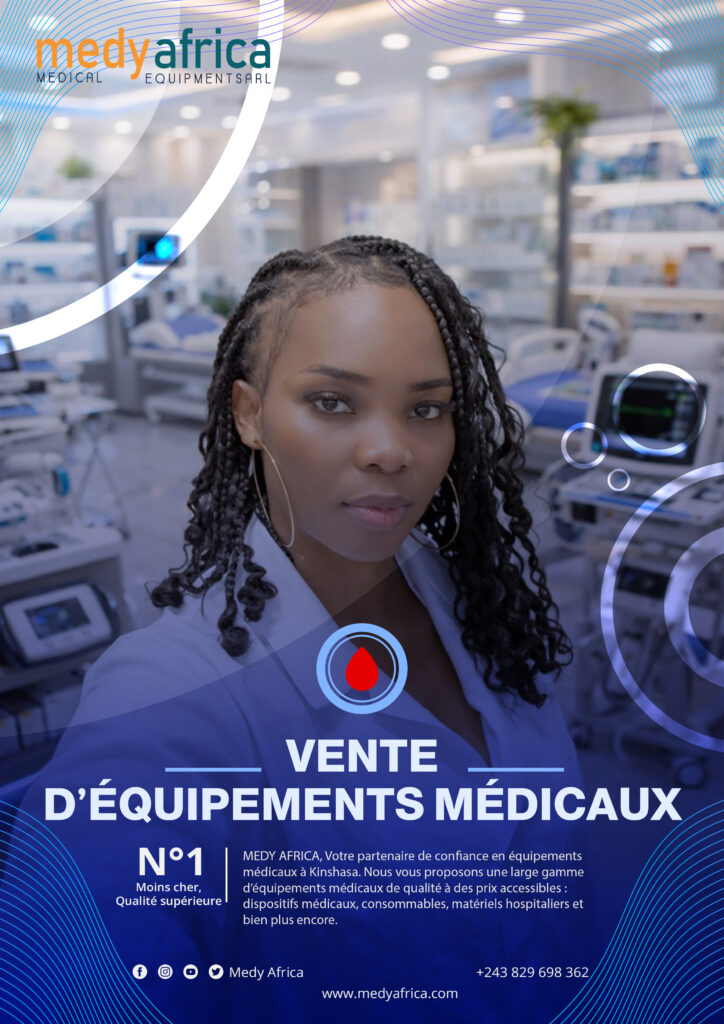 Vente d’équipements médicaux à Kinshasa par Medy Africa
