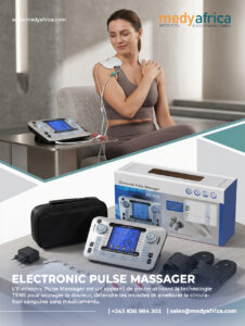 Appareil de thérapie TENS Electronic Pulse Massager AS-979 pour le soulagement des douleurs musculaires et la physiothérapie.
