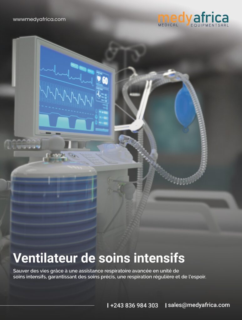 Ventilateur Siemens de soins intensifs utilisé en réanimation hospitalière